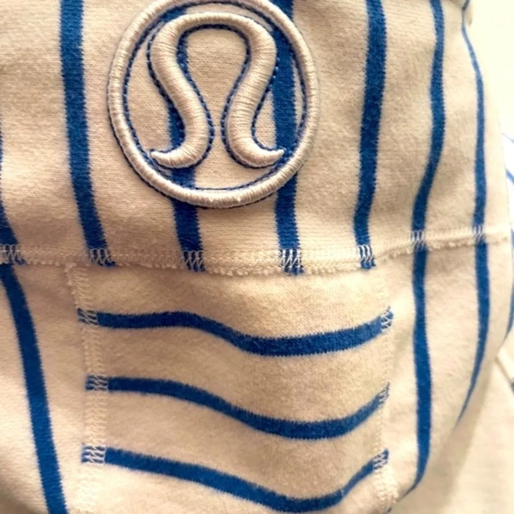 Lululemon | Electric Blue and White Scuba Hoodie - Picture 5 of 11